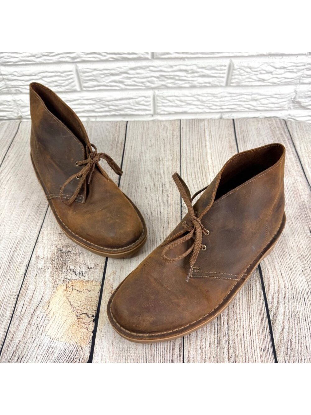 Clark’s Desert Boots Extreme Comfort System Orthite 11.5M Beeswax Brown Leather